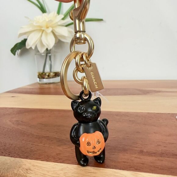 NWT Coach Halloween Cat Bag Charm - Picture 6 of 6